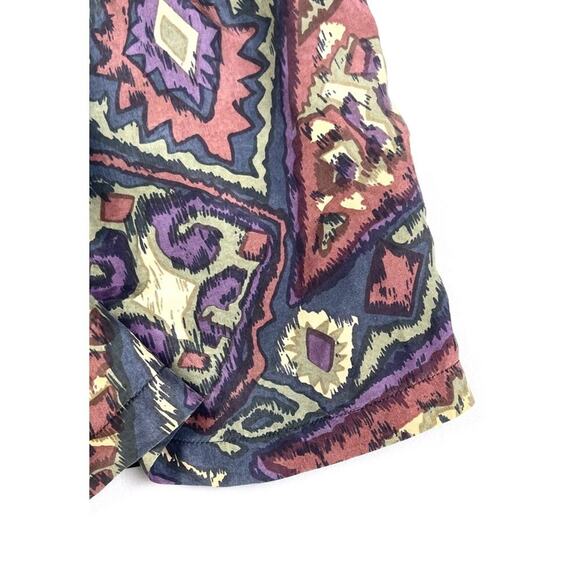 Vintage 100% Silk Abstract Printed Boxer-Style Shorts - Picture 4 of 4